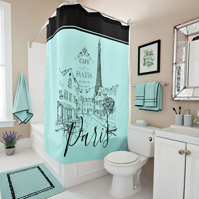 Cafe Paris   Shower Curtain (Creator Uploaded)
