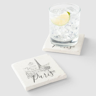 Cafe Paris Stone Coaster