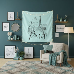Cafe Paris Tapestry