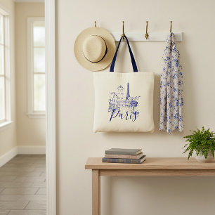 Cafe Paris Tote Bag