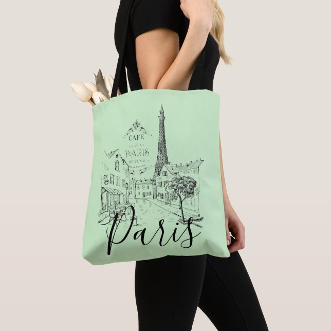 Cafe Paris   Tote Bag (Close Up)
