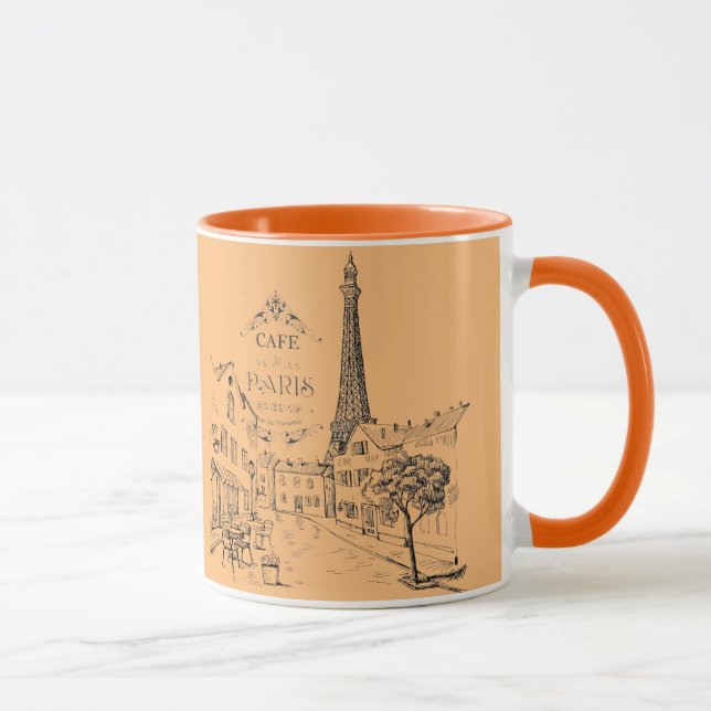 Cafe Paris Two-Tone Coffee Mug (Right)