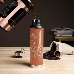 Cafe Paris Water Bottle