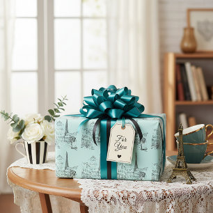 Cafe Paris Wrapping Paper