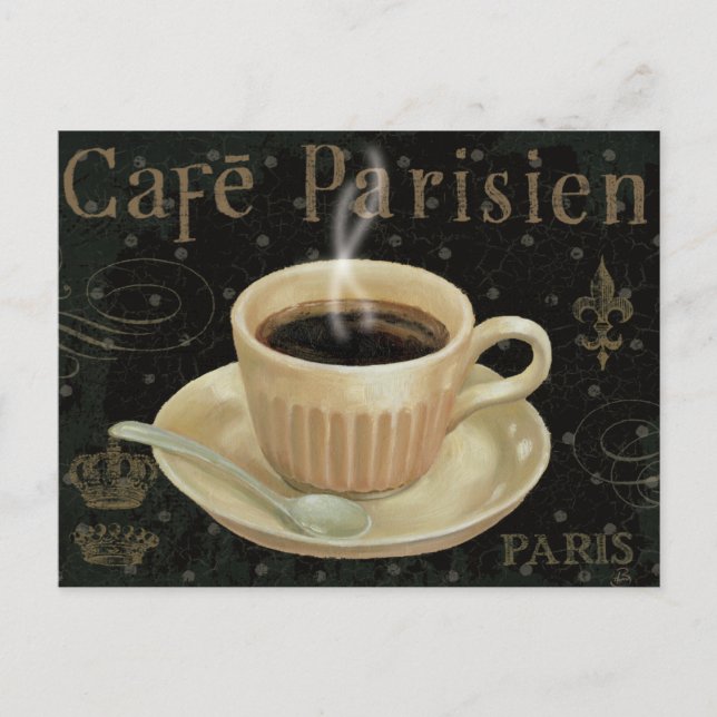 Cafe Parisien Postcard (Front)