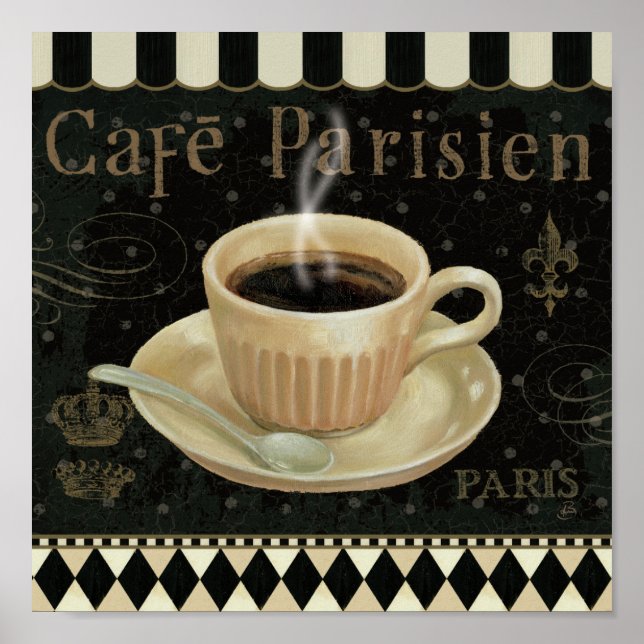 Cafe Parisien Poster (Front)