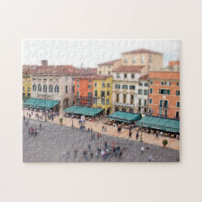 Cafe Piazza Bra - Verona, Italy - Puzzle (Horizontal)