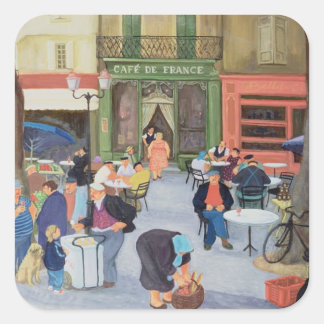 Cafe Provence Square Sticker (Front)