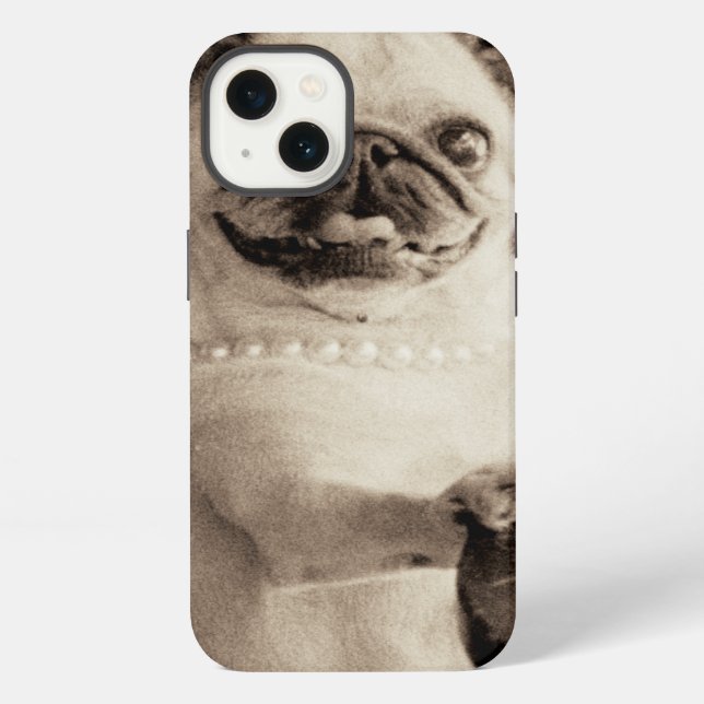 Cafe Pug iPhone Case (Back)