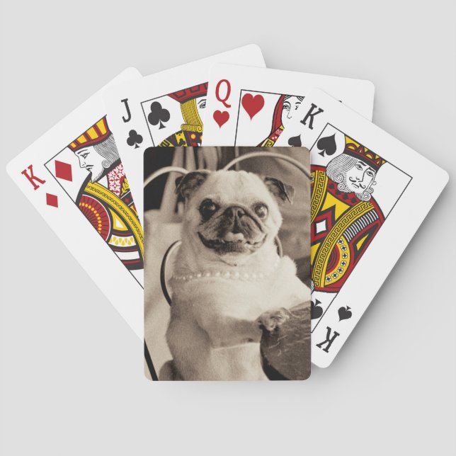 Cafe Pug Playing Cards (Back)