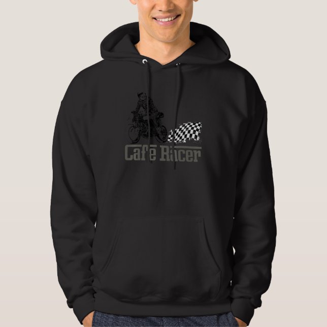 Cafe Racer Biker Men Women Adult Teens Boys Girls  Hoodie (Front)