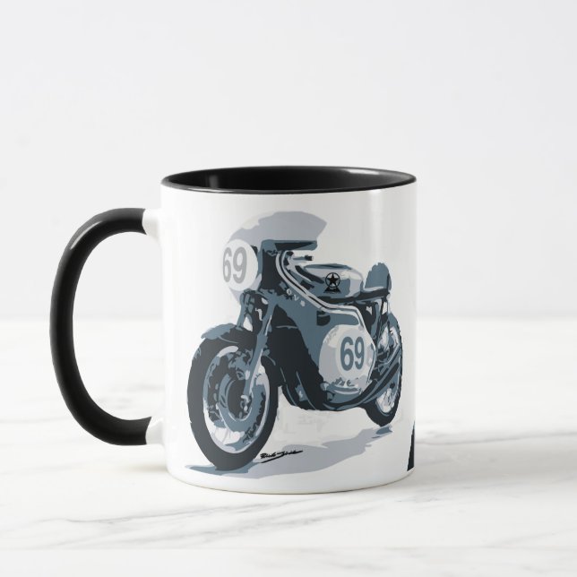 Cafe Racer Classic Motorcycle Mug (Left)
