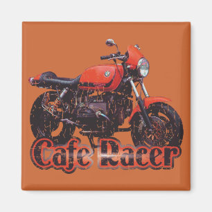 Cafe Racer Motorcycle Magnet