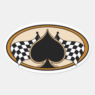 Cafe Racer / Motorcycle Oval Sticker