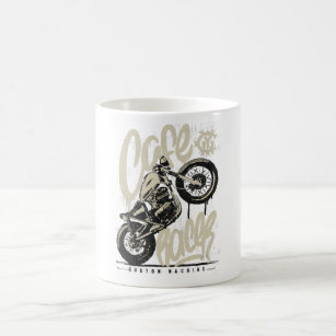 Cafe racer vintage motorcycle coffee mug