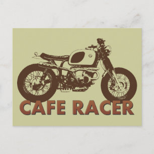 Cafe Racer Vintage Postcard