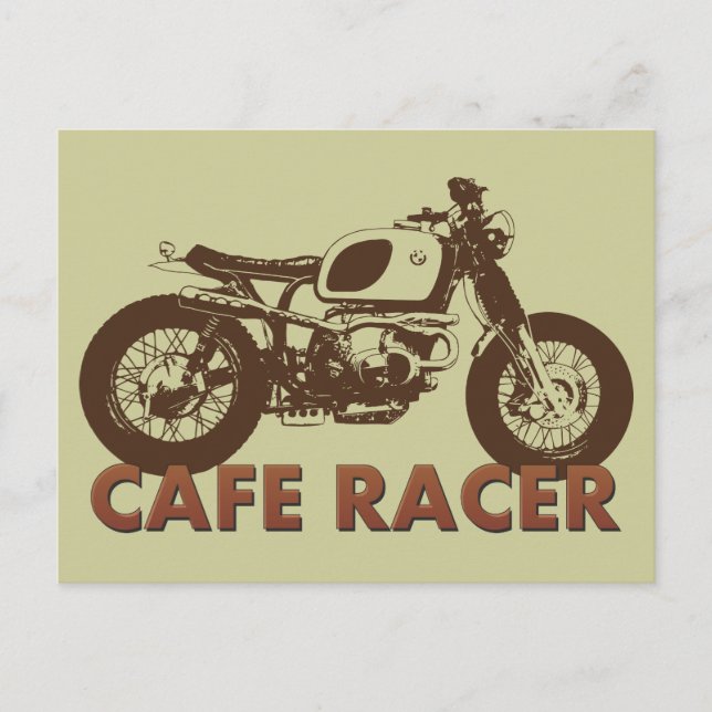 Cafe Racer Vintage Postcard (Front)