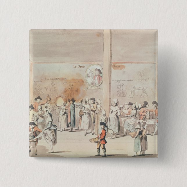 Cafe Ramponneau 15 Cm Square Badge (Front)