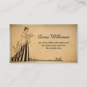 cafe restaurant bakery business card