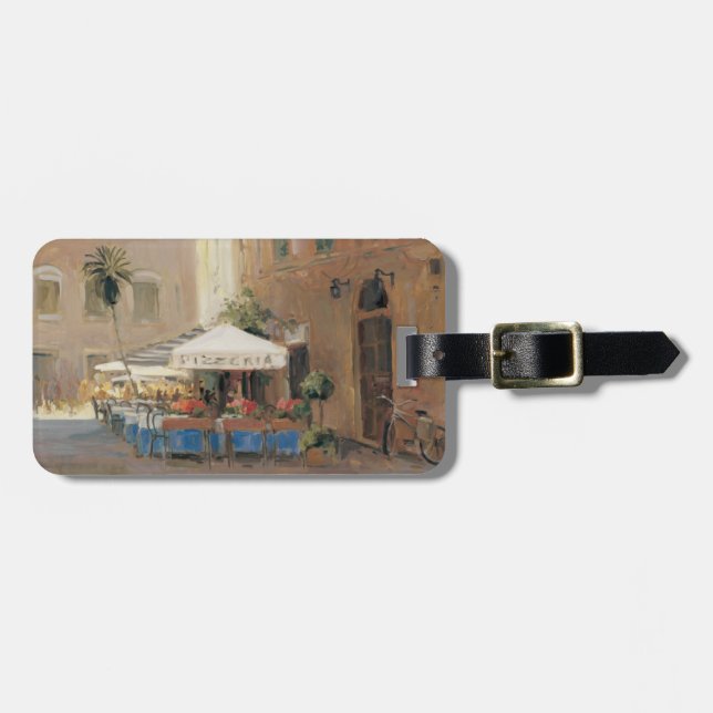 Café Roma Luggage Tag (Front Horizontal)