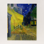 Cafe Terrace Arles, Place du Forum by van Gogh Jigsaw Puzzle<br><div class="desc">Vincent van Gogh - Cafe Terrace Arles (Cafe Terrace,  Place du Forum,  Arles),  1888. Vincent Willem van Gogh (1853-1890) was a Dutch Post-Impressionist painter who posthumously became one of the most famous and influential figures in Western art history.</div>