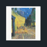 Cafe Terrace at Night 1888 by Vincent van Gogh Napkin<br><div class="desc">Vincent Willem van Gogh (Dutch: [ˈvɪnsɛnt ˈʋɪləɱ vɑŋ ˈɣɔx] (listen);[note 1] 30 March 1853 – 29 July 1890) was a Dutch Post-Impressionist painter who posthumously became one of the most famous and influential figures in the history of Western art. In a decade, he created about 2, 100 artworks, including around...</div>