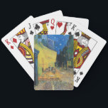 Cafe Terrace at Night 1888 by Vincent van Gogh Playing Cards<br><div class="desc">Vincent Willem van Gogh (Dutch: [ˈvɪnsɛnt ˈʋɪləɱ vɑŋ ˈɣɔx] (listen);[note 1] 30 March 1853 – 29 July 1890) was a Dutch Post-Impressionist painter who posthumously became one of the most famous and influential figures in the history of Western art. In a decade, he created about 2, 100 artworks, including around...</div>