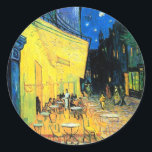 Café Terrace at Night (1888) Vincent Van Gogh art  Classic Round Sticker<br><div class="desc">These elegant and lovely stationery art paper stickers showcase Vincent Van Gogh's lyrical "Café Terrace at Night" (1888) painting. Van Gogh used emotive, unplanned brushstrokes to create paintings that sparkle with elegance and eternal beauty. The famous Dutch Post-Impressionism artist Vincent van Gogh produced Café Terrace at Night in oil in...</div>