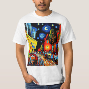 Cafe Terrace at night 2 T-Shirt