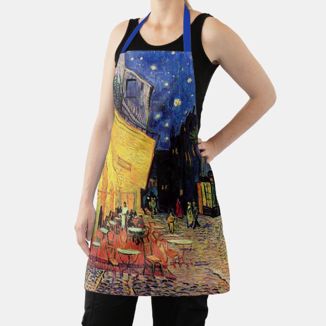 Cafe Terrace at Night by Vincent van Gogh Apron (Insitu)