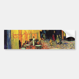 Cafe Terrace at Night by Vincent van Gogh Bumper Sticker