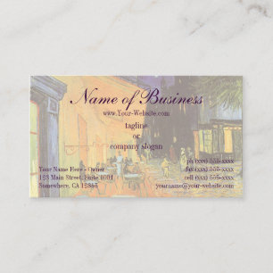 Cafe Terrace at Night by Vincent van Gogh Business Card
