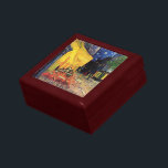 Cafe Terrace at Night by Vincent van Gogh Gift Box<br><div class="desc">Cafe Terrace on the Place du Forum by Vincent van Gogh is a vintage fine art post impressionism architectural cityscape painting. An exterior view of a restaurant with tables, chairs, waiters, and people dining. A beautiful night with stars in the sky in Arles, France. About the artist: Vincent Willem van...</div>