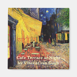 Cafe Terrace at Night by Vincent van Gogh Magnet