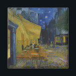 Cafe Terrace at Night by Vincent van Gogh  Magnet<br><div class="desc">Cafe Terrace at Night. 

Painted in 1888 by Vincent van Gogh. 

This image is in the public domain.</div>
