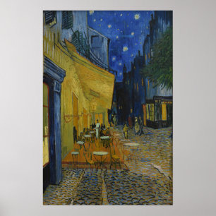 Cafe Terrace at Night by Vincent van Gogh Poster