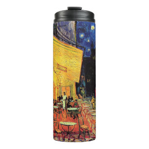 Cafe Terrace at Night by Vincent van Gogh Thermal Tumbler