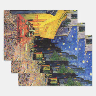 Cafe Terrace at Night by Vincent van Gogh Wrapping Paper Sheet