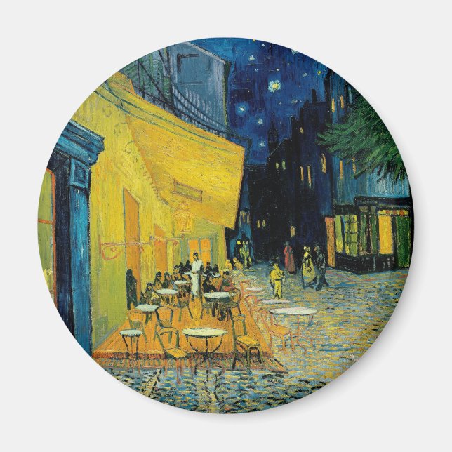 Café Terrace at Night Magnet (Front)