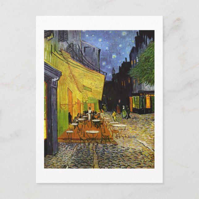 Cafe Terrace at Night Van Gogh Holiday Postcard (Front)