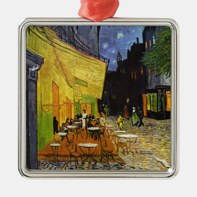 Cafe Terrace at Night Van Gogh Metal Ornament (Front)