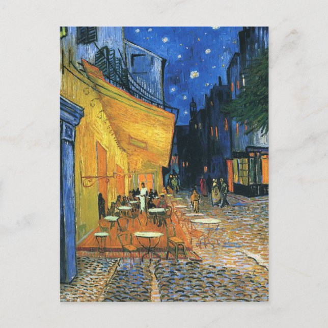 Cafe Terrace at Night Van Gogh Postcard (Front)