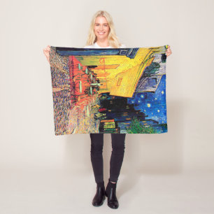 Cafe Terrace at Night, Vincent van Gogh, 1888 Fleece Blanket