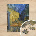 Cafe Terrace at Night | Vincent Van Gogh Jigsaw Puzzle<br><div class="desc">Cafe Terrace at Night (1888) by Dutch post-impressionist artist Vincent Van Gogh. Original fine art painting is an oil on canvas depicting a starry night scene in front of a French cafe in Arles.

Use the design tools to add custom text or personalise the image.</div>