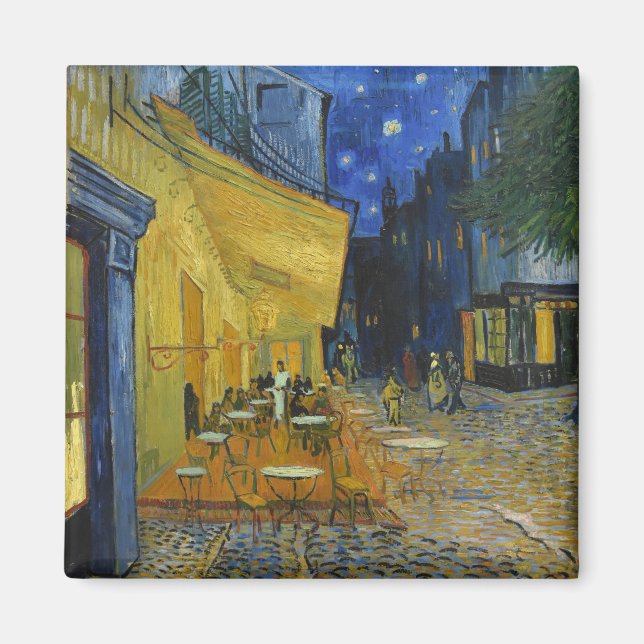 Cafe Terrace at Night | Vincent van Gogh Magnet (Front)