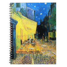 Café Terrace at Night Vincent Van Gogh spiral