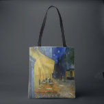 Cafe Terrace at Night | Vincent van Gogh Tote Bag<br><div class="desc">Cafe Terrace at Night (1888) by Vincent van Gogh is a luminous and iconic depiction of a cosy outdoor café in Arles, France, under a starry evening sky. The vibrant yellow glow of the café contrasts beautifully with the deep blue of the night, creating a warm, inviting ambiance. Van Gogh’s...</div>