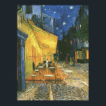 Cafe Terrace by van Gogh Post-Impressionist Poster<br><div class="desc">Post-Impressionist Parisian City Scenes: Cafe Terrace Painting by Vincent van Gogh - Classic Masterpieces</div>