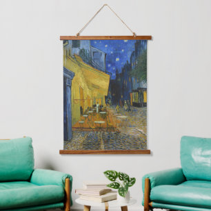 Café Terrace by Vincent Van Gogh  Hanging Tapestry