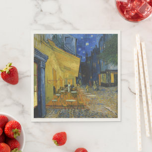 Café Terrace by Vincent Van Gogh  Napkin